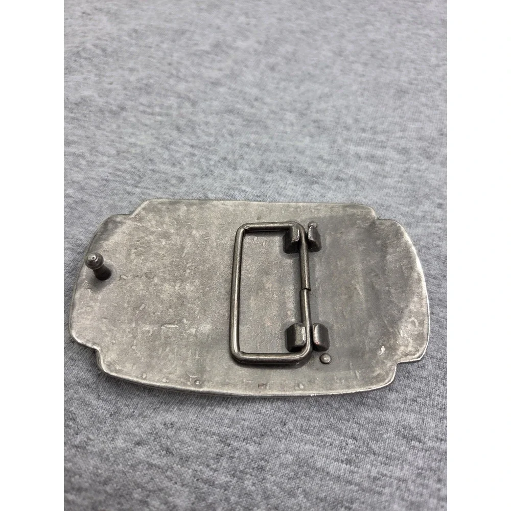 Antique Blank Military Style Riveted Metal Belt Buckle Custom
